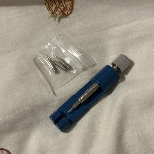 Blue watch link pin remover - watch,