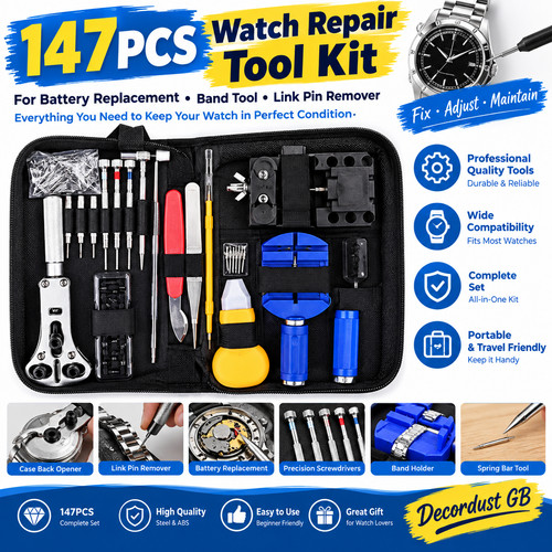 147pcs watch repair tool - 147pcs,