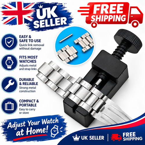 Metal adjustable watch band - watch,